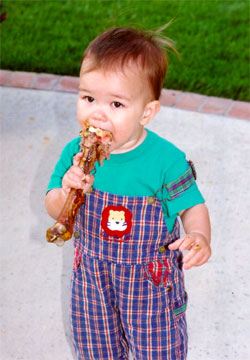 Alex and Turkey Drumstick