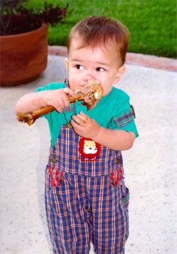 Alex and Turkey Drumstick