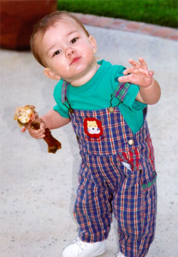 Alex and Turkey Drumstick