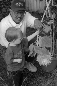 Grampa with Austin, 1999